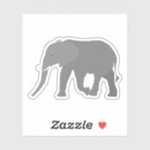 Elefantendesign Aufkleber (Blatt)