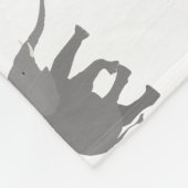 Elefantendesign Fleecedecke (Ecke)