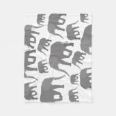 Elefantendesign Fleecedecke (Vorderseite)