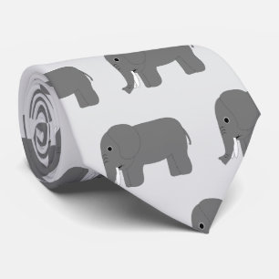 Elefantendesign Krawatte