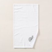 Elefantendesign Monogramm Badhandtuch Set (Handtuch)