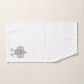 Elefantendesign Monogramm Badhandtuch Set (Handtuch)