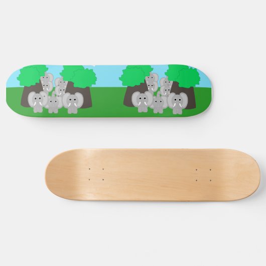 Elefantendesign Skateboard (Horizontal)