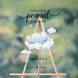 Elefantendusche, Babydusche Acrylschild