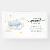 Elefantendusche, Babydusche Banner (Horizontal)