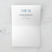 Elefantendusche, Babydusche Dankeskarte (Innenseite)