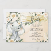 Elefantendusche Einladung (Vorderseite)