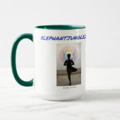 Elefantenduschel Grün Tasse (Links)