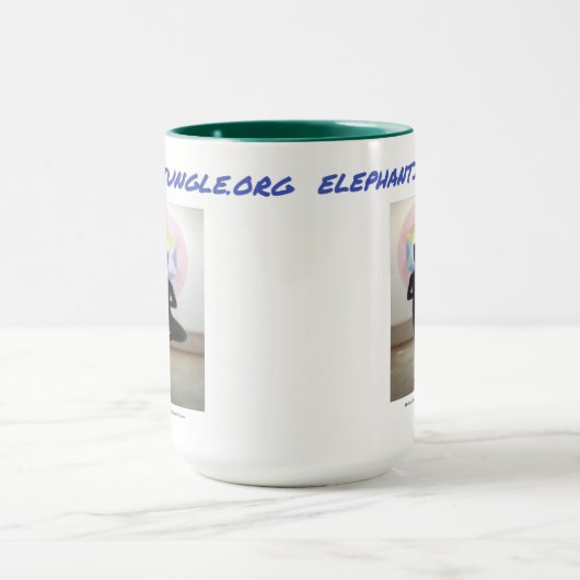 Elefantenduschel Grün Tasse (Zentrum)