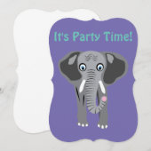 Elefanteneinladung durch DAM Creative Einladung (Vorne/Hinten)