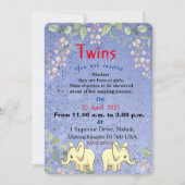 Elefanteneinladung Einladung (Vorderseite)