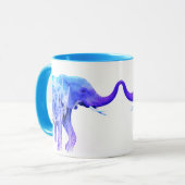ElefantenElefanten der digitalen Kunst Tasse (Vorderseite Links)