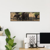 Elefanteneleganz Poster (Heimbüro)