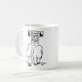 Elefantenfahrschule Kaffeetasse (Vorderseite Links)
