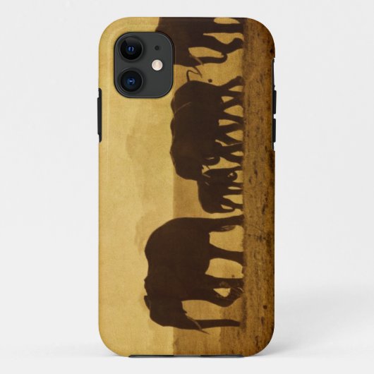 Elefantenfamilie Case-Mate iPhone Hülle (Rückseite)