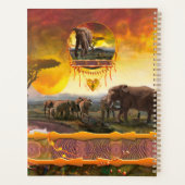 Elefantenfamilie "Die Anleihen der Krawatte" Planer (Rückseite)