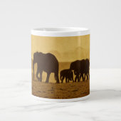 Elefantenfamilie Jumbo-Tasse (Vorderseite)