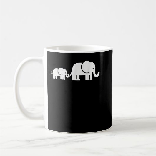 Elefantenfamilie Kaffeetasse (Links)