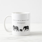 Elefantenfamilie Kaffeetasse (Links)