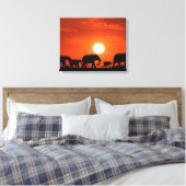 Elefantenfamilie Leinwanddruck (Insitu (Schlafzimmer))