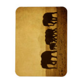 Elefantenfamilie Magnet (Vertikal)