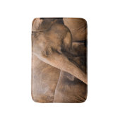 Elefantenfamilie: Majestic Wildlife Badematte (Vorderseite Vertikal)