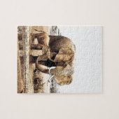 Elefantenfamilie Puzzle (Horizontal)