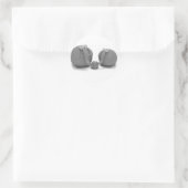 Elefantenfamilie Runder Aufkleber (Tasche)