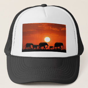 Elefantenfamilie Truckerkappe