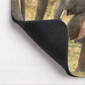 Elefantenfamilie / W Baby Shooting Zuneigung Mousepad (Ecke)