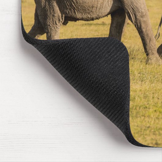 Elefantenfamilienwandern Mousepad (Ecke)