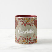 Elefantenfarben Verzierte rustikale Farben Persona Tasse (Zentrum)