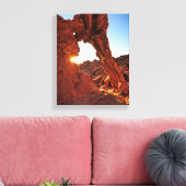 Elefantenfelsen im Feuertal Leinwanddruck (Insitu (Wohnzimmer))