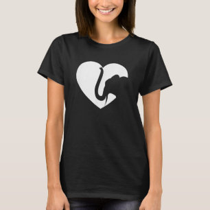 Elefantenfrauen Kinder, die Elefanten Liebe T-Shirt