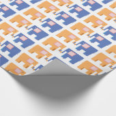 Elefantenfreunde Geschenkpapier (Ecke)