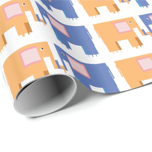Elefantenfreunde Geschenkpapier (Rolleneckpunkt)