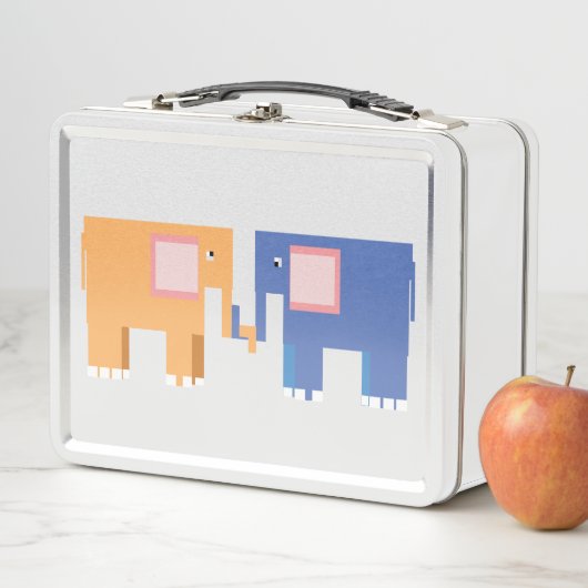 Elefantenfreunde Metall Lunch Box (Beispiel)