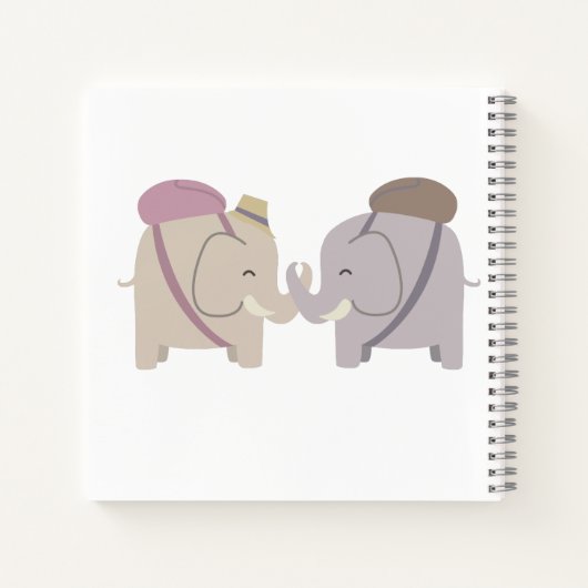 Elefantenfreunde Notizblock (Rückseite)