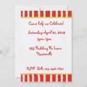 Elefantengeburt Einladung (Rückseite)