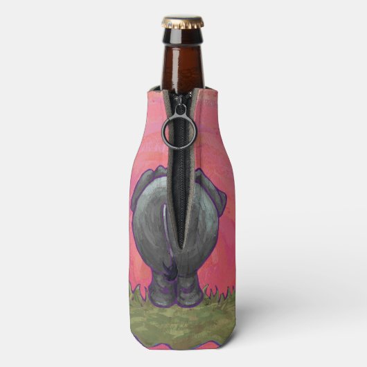 Elefantengeschenke und Zubehör Flaschenkühler (Flasche Rückseite)