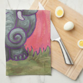 Elefantengeschenke und Zubehör Geschirrtuch (Viertel Falte)