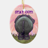 Elefantengeschenke und Zubehör Keramik Ornament (Hinten)