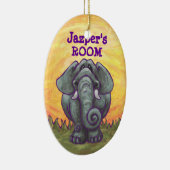 Elefantengeschenke und Zubehör Keramikornament (Rechts)
