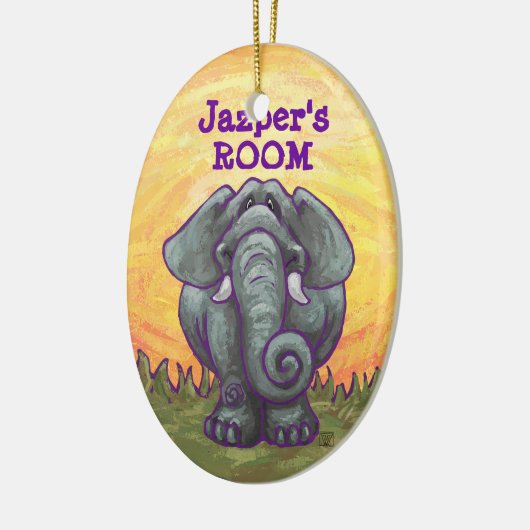 Elefantengeschenke und Zubehör Keramikornament (Links)