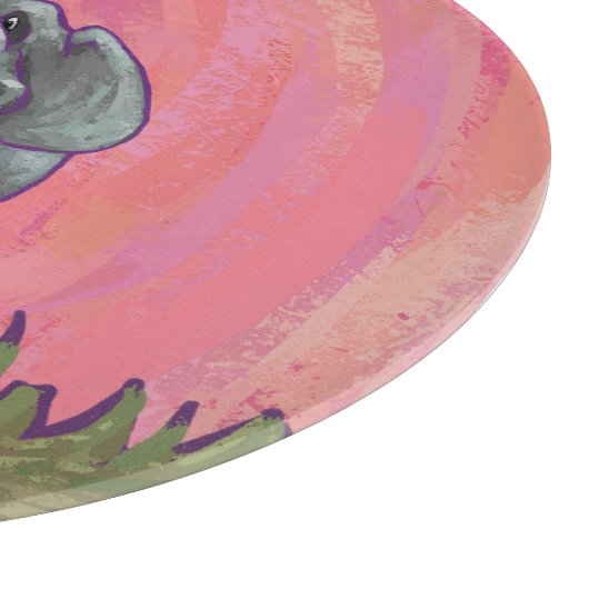 Elefantengeschenke und Zubehör Schneidebrett (Ecke)