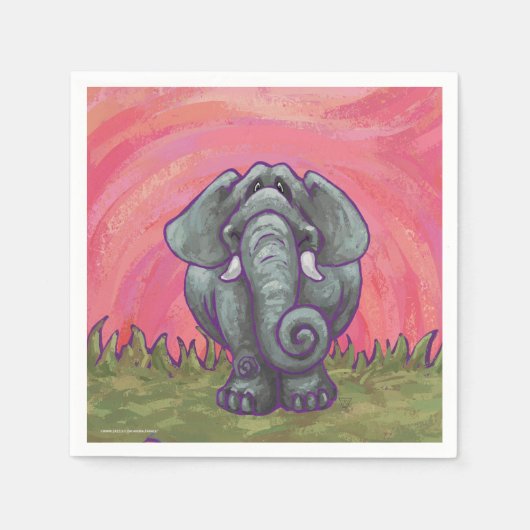 Elefantengeschenke und Zubehör Serviette (Vorderseite)