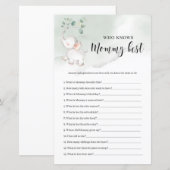 Elefantengrün, der das beste Spiel der Mommy kennt (Vorne/Hinten)