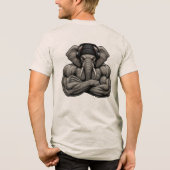 Elefantengymnastik Tri-Blend Shirt (Rückseite)