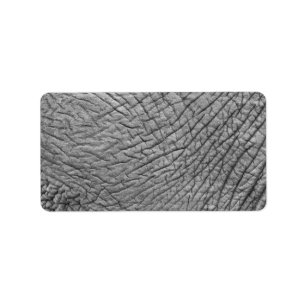 Elefantenhaut Adressaufkleber