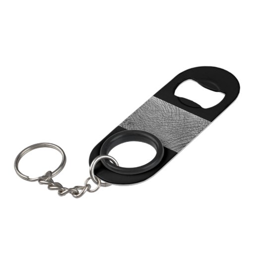 Elefantenhaut Mini Flaschenöffner (Vorderseite Schrägansicht)